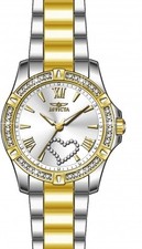 Invicta Angel Quartz Crystal Silver Dial Ladies Watch 49844