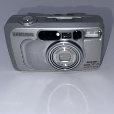 Samsung Maxima Zoom 105Ti 35mm Point Shoot Camera Silver Auto Focus Flash