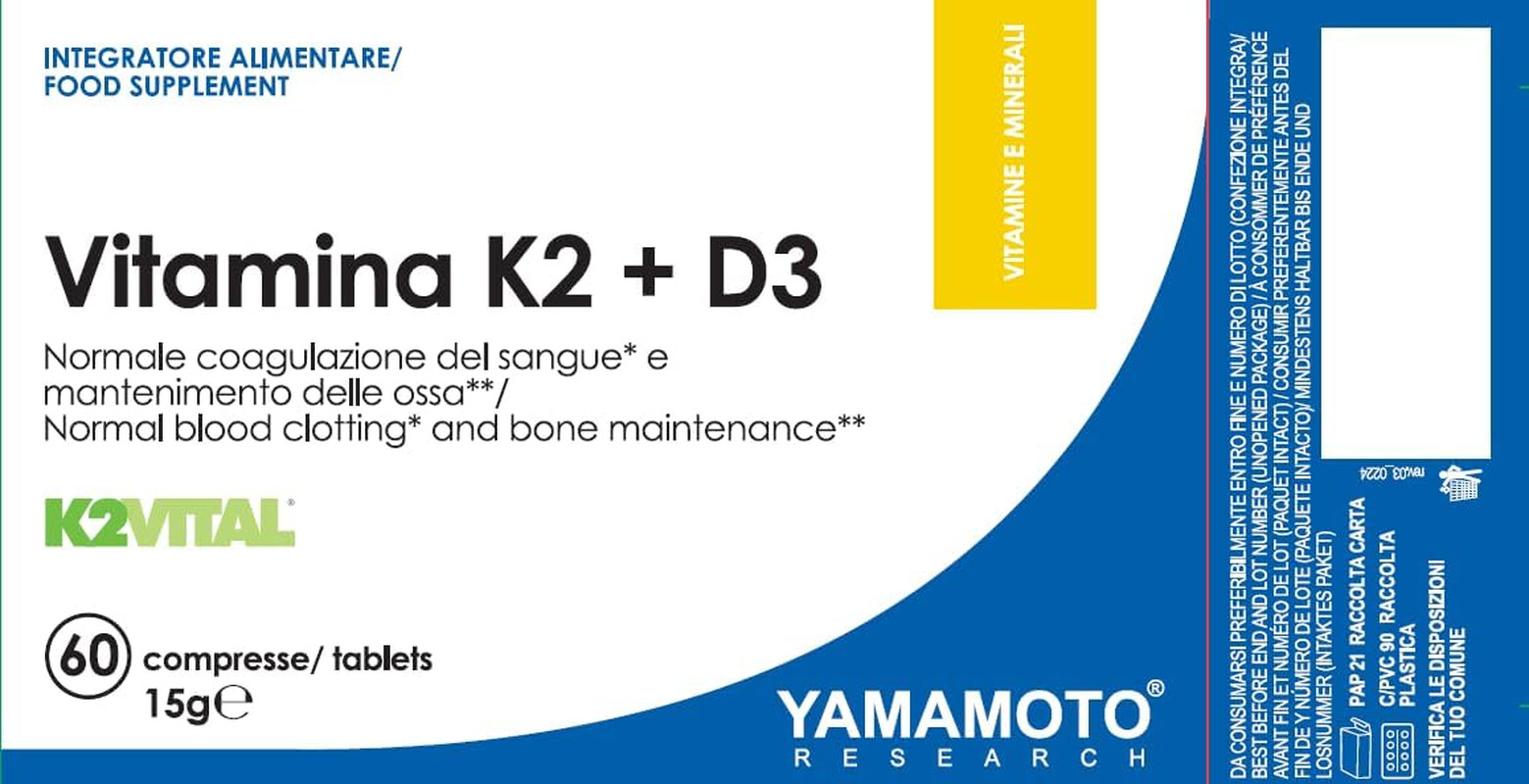 Integratore K2 D3 60 Cpr | Performance Muscolare e Ossa | Shop Online - 2