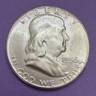 1956 Franklin Half Dollar 50C, UNC - Uncirculated