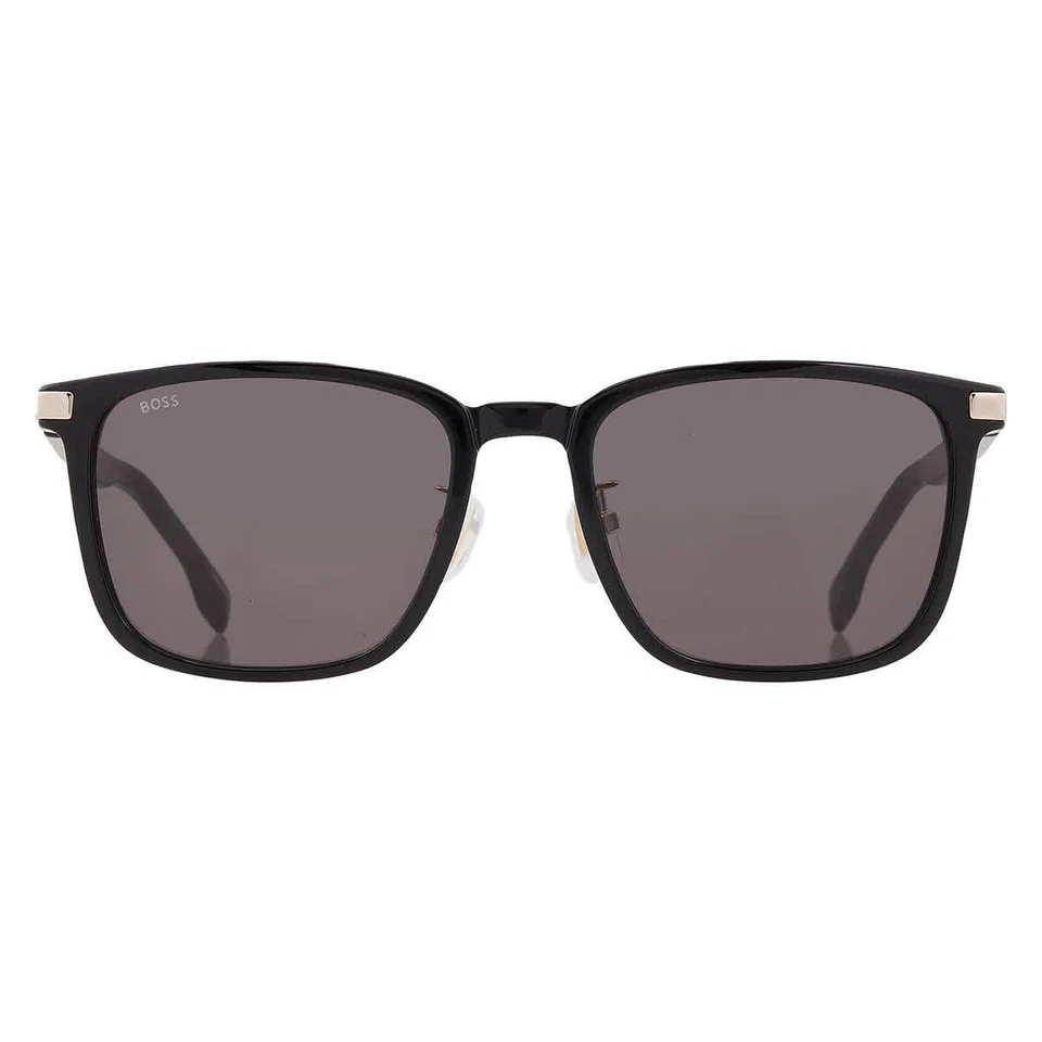 Gafas de sol Hugo Boss grises rectangulares para hombre BOSS 1406/F/SK 02M2/IR 57 Foto 2 de 4