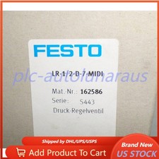 US FREE TAX New FESTO LR-1/2-D-7-MIDI 162586 Pressure Regulator