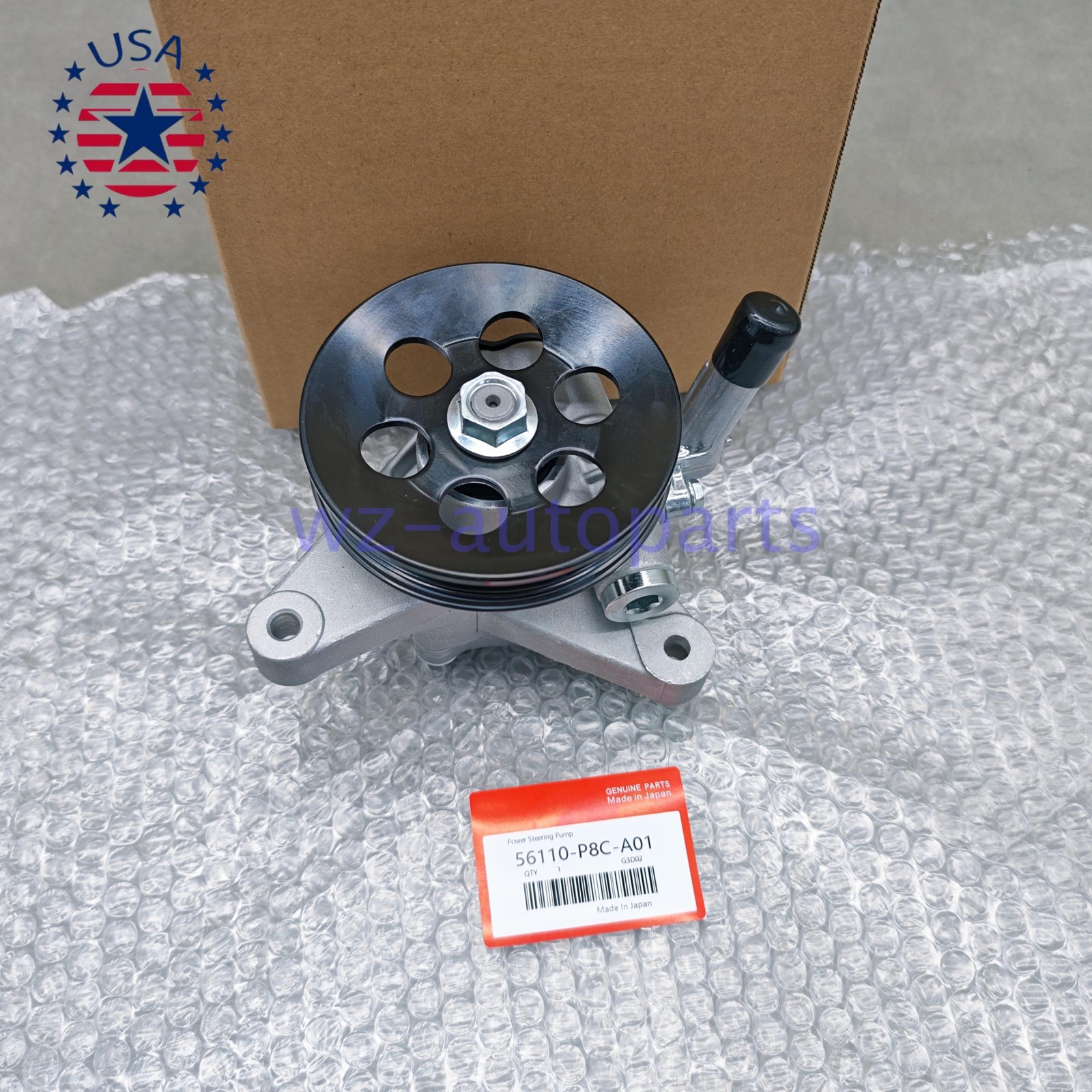 Power Steering Pump w/ Pulley For Honda Accord 3.0L 98-02 Odyssey 3.5L 99-04 OEM