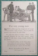 1914 Hart Schaffner & Marx ad For very Young Men