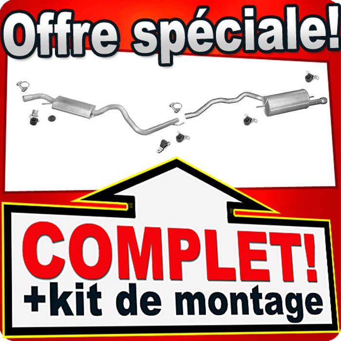 Échappement de haute résistance pour VW T4 Transporter IV 2.5 Syncro LWB