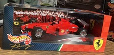 HOT WHEELS 1999 FERRARI F399 1:18 EDDIE IRVINE 24629 w/STAND NIP