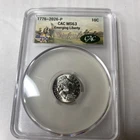 1776-2026-P Emerging Liberty 10 Cent CAC MS 63. CAC Battlefield America 250th