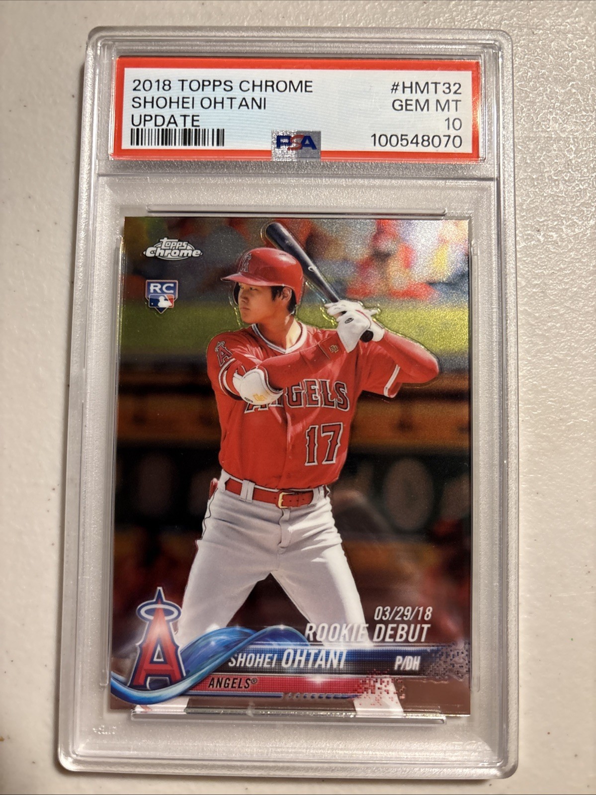 2018 Topps Chrome Update - Rookie Debut Shohei Ohtani #HMT32 (RC)
