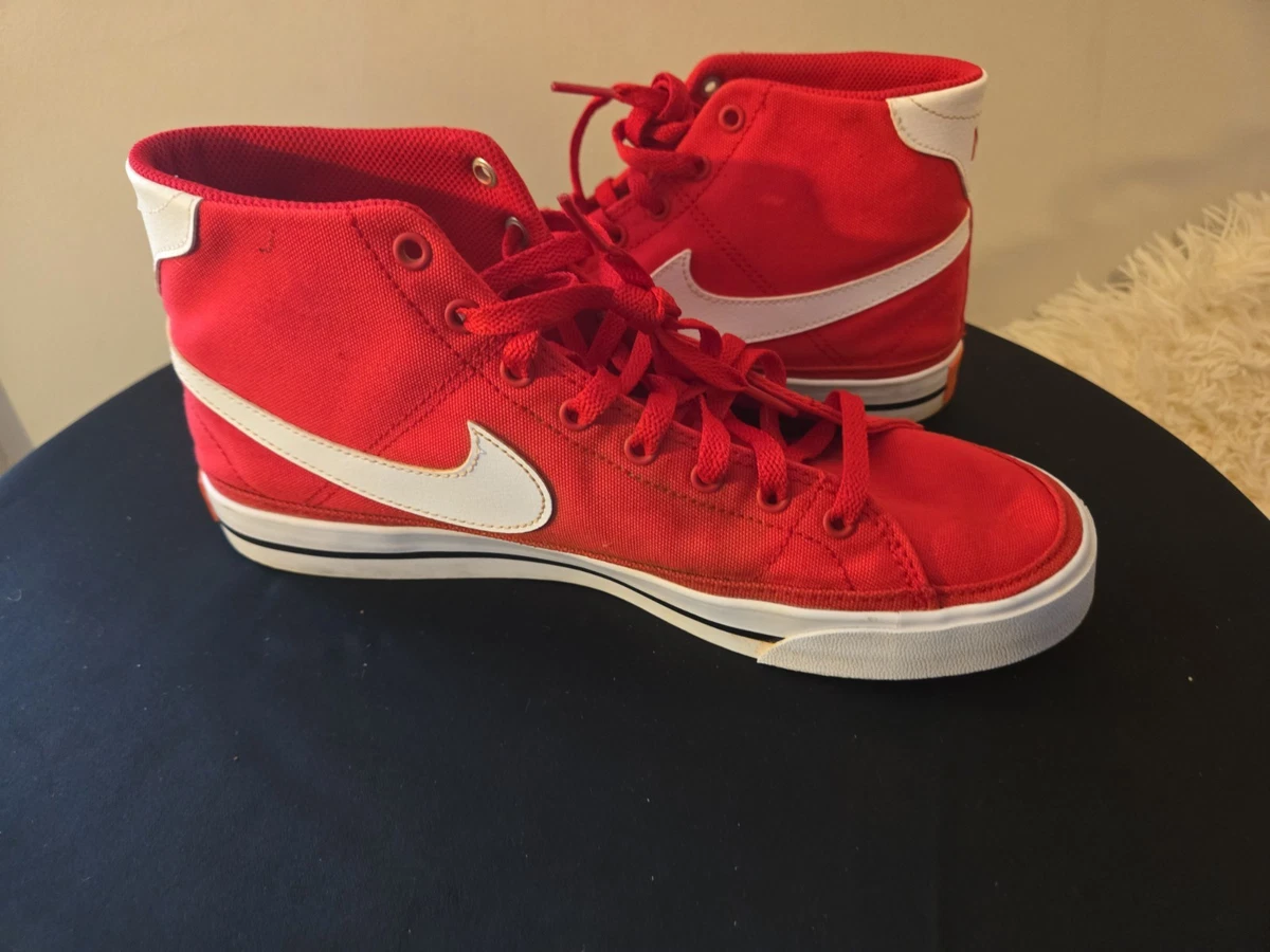 Nike Court Legacy Canvas Mid University Red for Sale