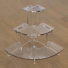 Acrylic Riser Display Shelf for Amiibo Funko POP Figures,Perfume  Cologne Or...