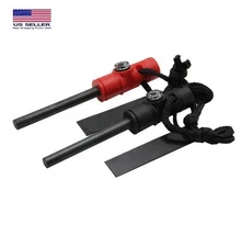 Fire Starter Flint Steel Striker Survival Kit Ferro Rod Camping Outdoor Tool