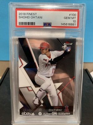 その他 2018 FINEST SHOHEI OHTANI RC GEM MT 10 2018 TOPPS FINEST SHOHEI OHTANI #100 (RC) PSA 10 GEM MT | eBay