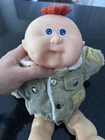 Vintage Coleco Cabbage Patch Kids Doll Red Yarn Hair Blue Eyes w Outfit 1980s