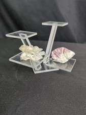 Mineral Display 4 Tiered Clear Lucite Pedestal 9 X 4.5 X 7.5 Acrylic Retail