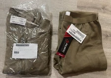 New US. MILITARY ISSUE,MID WEIGHT GEN III WAFFLE SHIRT/Bottoms Medium Reg Coyote