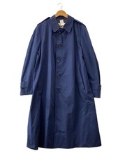 Mens Aquascutum Aquascutum Sten Collar Coat NVY Solid