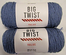 BIG TWIST Value Yarn Denim Blue Acrylic Yarn 380 Yards - 6oz. - 4 Worsted - 2 