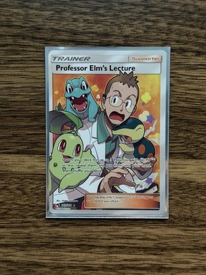 Professor Elm's Lecture 213/214 Full Art Ultra Rare Lost Thunder Pokemon NM-
