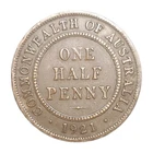 1921 George V Half Penny — photo from another recent sale