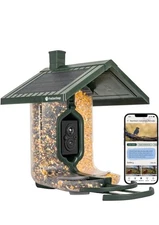FeatherSnap Scout Wi-Fi Solar Powered Smart Bird Feeder- Automatically Brand New