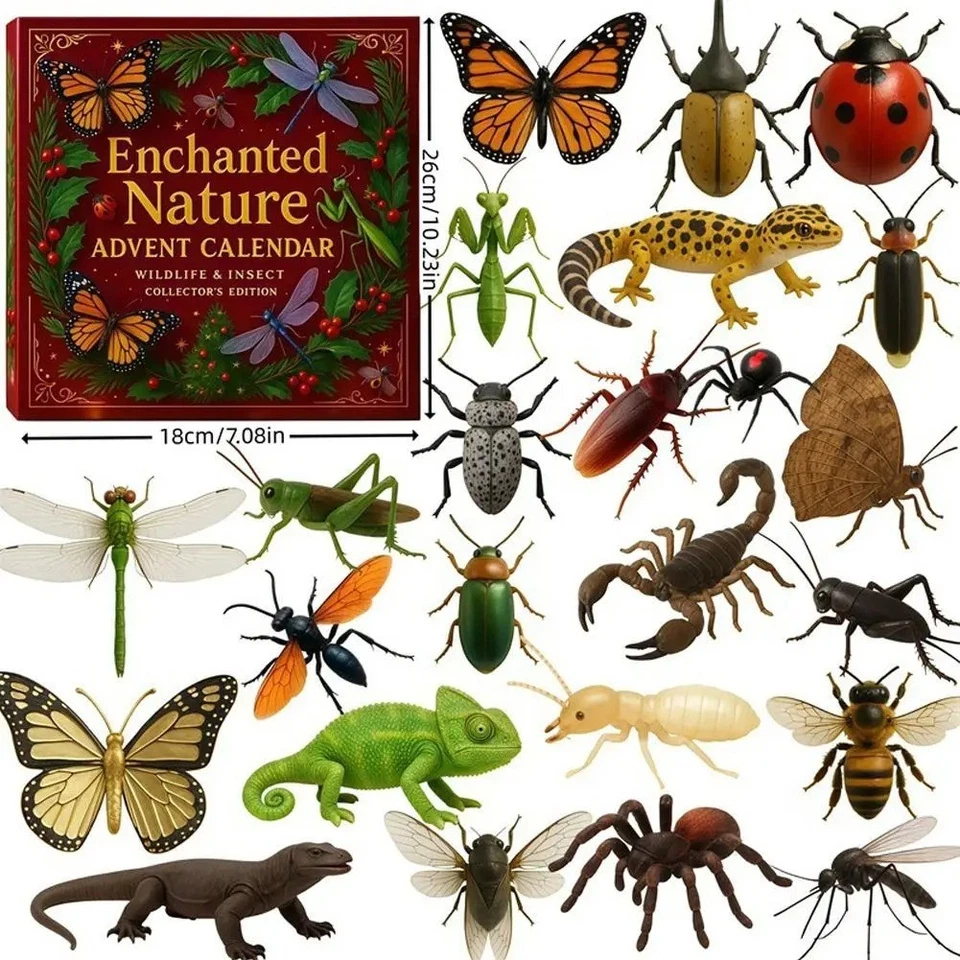 NOVO 2025 Enchanted Nature Advent Calendar Wildlife & Insect Edição de Colecionador - Imagem 4 de 4
