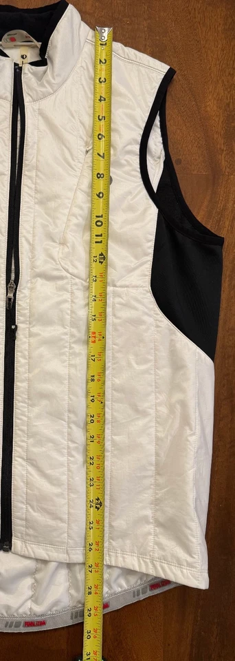 Pearl Izumi P.R.O. Chaleco Ciclismo Serie, Aislamiento Primaloft, Blanco, Hombre L Foto 4 de 4