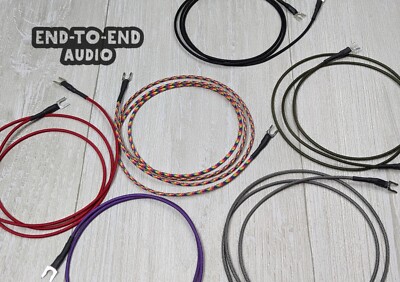 Turntable Ground Wire | 18 AWG Premium Wire w/ Spade | Paracord Sleeve