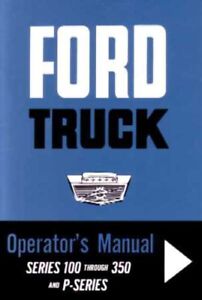 1964 Ford Truck Owners Manual User Guide Reference Operator Book Fuses Fluids