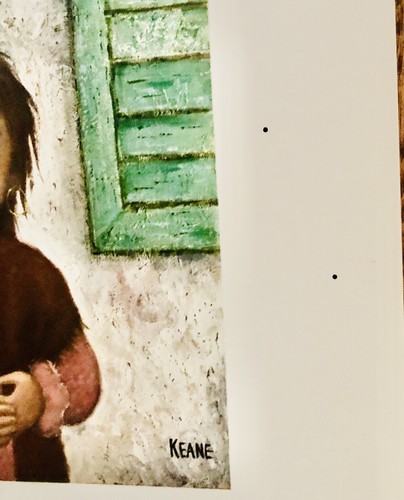 2 Vintage 1960’s Keane Prints Girl of China and The Gypsies Big Eyes Midcentury - Picture 11 of 14
