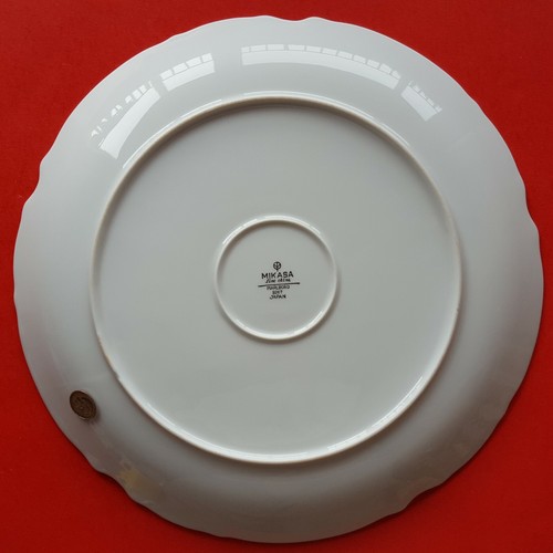 Mikasa Fine China Japan 'Marlboro' 9267 12" Chop Plate/Round Platter. Platinum - Picture 7 of 8