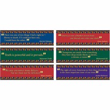 Black American Quotes Mini Bulletin Board Set...