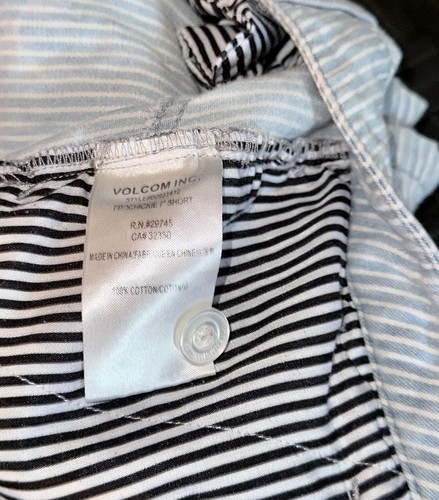 Volcom Women’s White and Blue Stripes Shorts Size 3 US - Picture 12 of 12