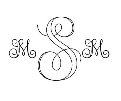 Custom Monogram Decal With - Oracal 651 Permanent Vinyl - Decor Home Many Sizes