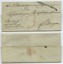 115607 - wiederverwendeter Faltbrief - Schwieberdingen 22.10.1833 nach Esslingen