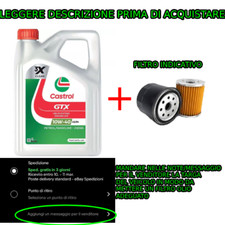 OLIO MOTORE CASTROL GTX X3 10W40 BENZINA E DIESEL A3/B4 LT. 4 + FILTRO OLIO