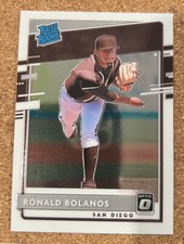 2020 OPTIC RATED ROOKIE RC RONALD BOLANOS KANSAS CITY ROYALS BASEBALL #84