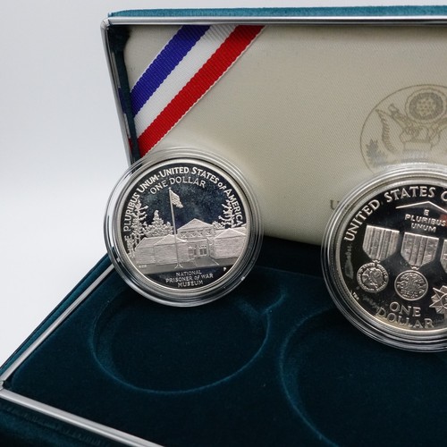 1994 P U.S Mint Veterans Commemorative Silver 3 Coins Proof Set - OGP COA #26 - Picture 8 of 15