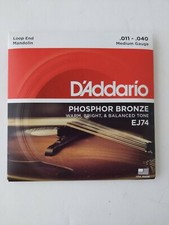 D'Addario EJ74 Mandolin Strings, Phosphor Bronze, Medium, 11-40 Free Shipping  