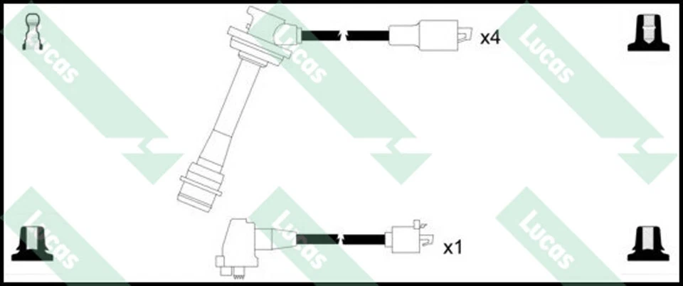 Cables de encendido Lucas HT para Toyota MR 2 1989-1991 2,0 LUC7289SJ Foto 2 de 2