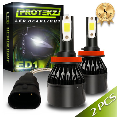 Protekz LED Headlight Kit High Bulb 9005 6000K for 2010-2019 Dodge Journey