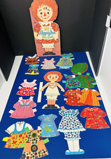 My Raggedy Ann Lg Paper Doll Book 1967 Childs Doll W/ Clothes Whitman VTG