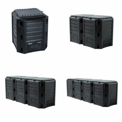 PROSPERPLAST Compositore rapido composter compost da giardino 380L 800L 1200L 1600L termic...