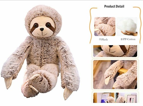 50cm 70cm Faultier Stofftier Kuscheltier Plüsch Plush sloth Weihnachten Geschenk - Bild 2 von 10