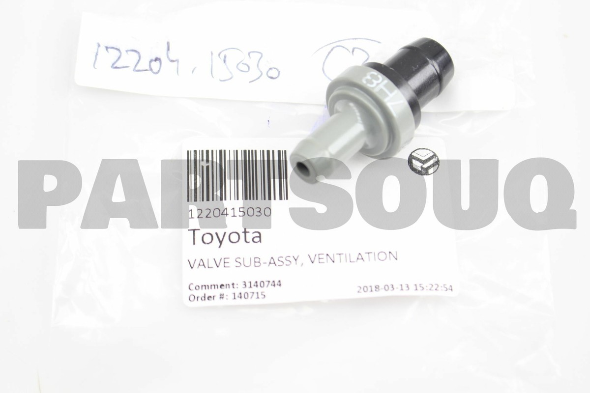 とん 1220415030 Genuine Toyota VALVE SUB-ASSY, VENTILATION 12204