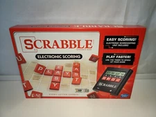 Scrabble Electronic Scoring Crossword Board Game Hasbro Complete