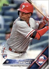 2016 Topps Darnell Sweeney RC Philadelphia Phillies #157 Baseball Card
