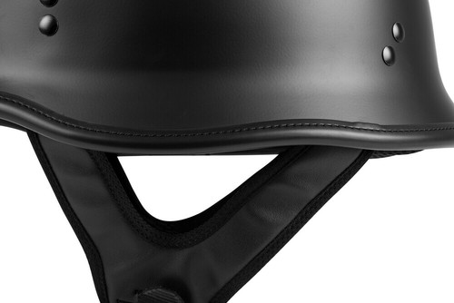 Casco gorro alemán HIGHWAY 21 - 9 mm, negro mate, 3X grande - Imagen 3 de 7