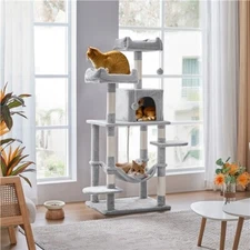 Large Cat Tree Cat Tower Playing House Condo w/Scratching Posts for Indoor Cats