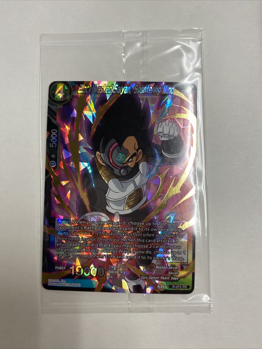 Dragon Ball Super Card Game Black Masked Saiyan Splintering Mind Promo Card  New | eBay