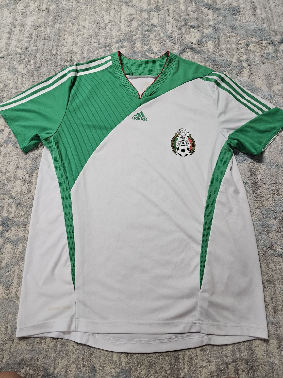 Adidas Mexico National Team Jersey White Away 2007 2008 Soccer Mens L
